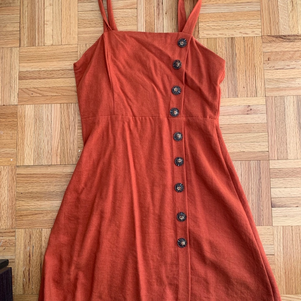 Burgundy tank top dress